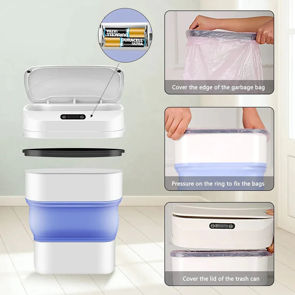 Automatic sensor dustbin cell operated