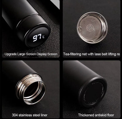 Smart LED Stainless Steel Hot and Cold Bottle