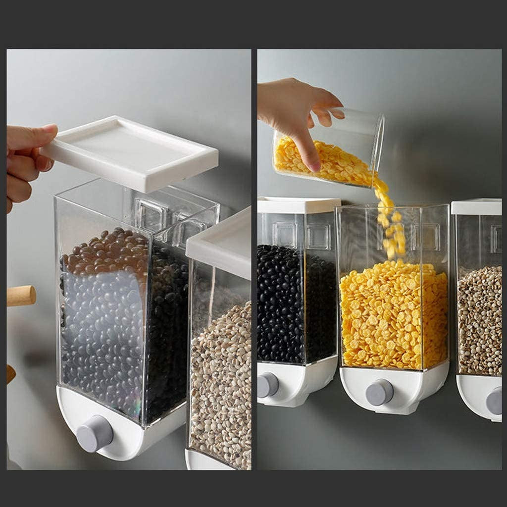1Pc 1500ml Wall-Mounted Grain Storage Box