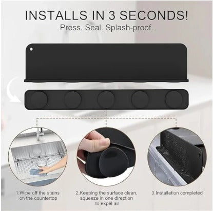 Silicone Sink Splash Guard With Suction